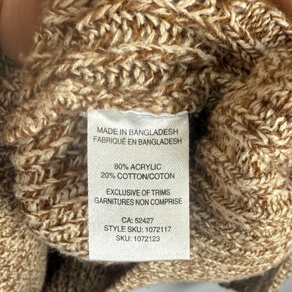 Mountain Ridge Men's Tan Cotton Blend Casual Comfy Soft Warm Half Zip XL Sweater - Picture 9 of 10